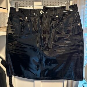 Rag & Bone Patent Leather Mini Skirt